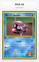 Graded - Misty's Shellder — PSA 10 graded overlay