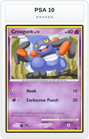 Graded - Croagunk — PSA 10 graded overlay