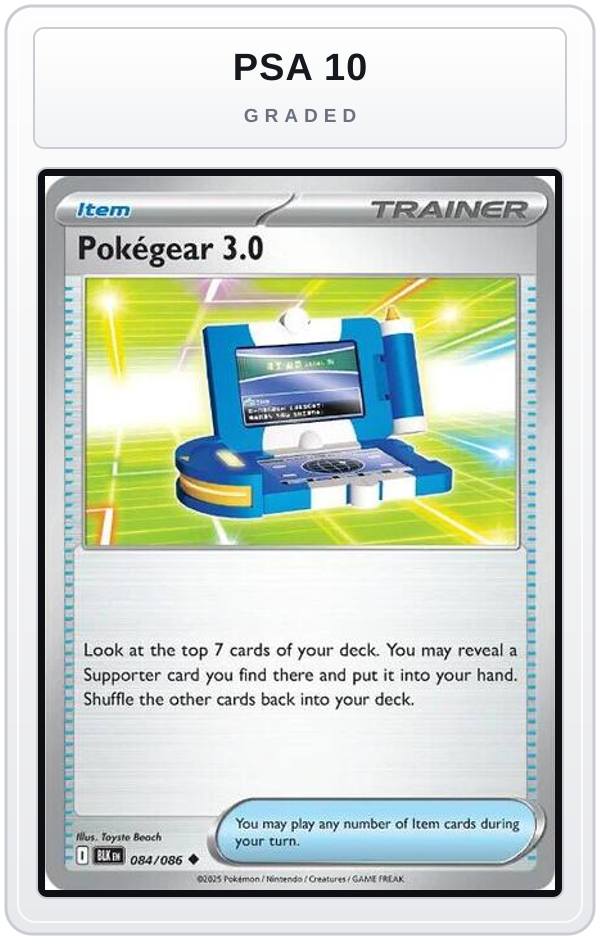 Graded - Pokegear 3.0 — PSA 10 graded overlay