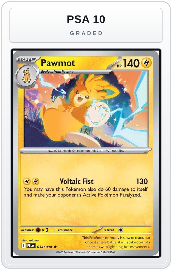 Graded - Pawmot — PSA 10 graded overlay