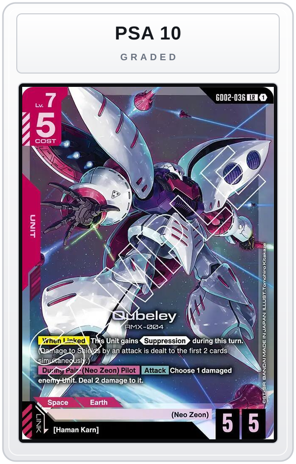 Graded - Qubeley — PSA 10 graded overlay
