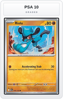 Graded - Riolu — PSA 10 graded overlay