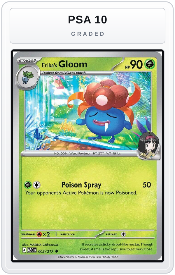 Graded - Erika's Gloom — PSA 10 graded overlay