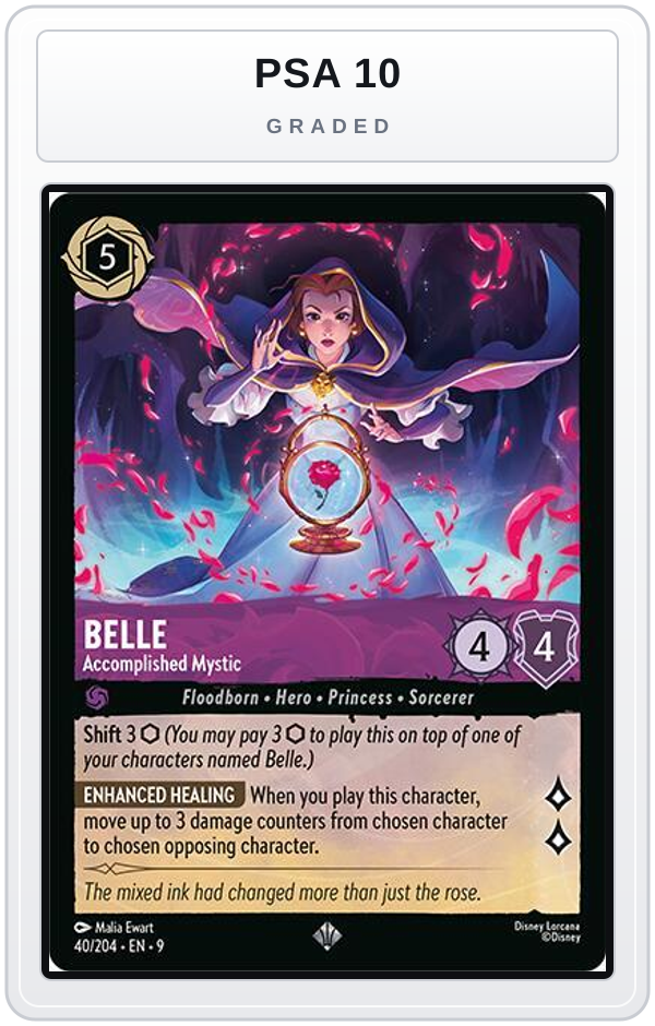 Graded - Belle - Accomplished Mystic — PSA 10 graded overlay