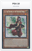 Graded - Lo, the Prayers of the Voiceless Voice — PSA 10 graded overlay