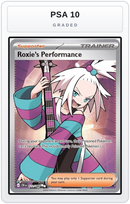 Graded - Roxie's Performance - 112/086 — PSA 10 graded overlay