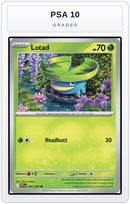 Graded - Lotad — PSA 10 graded overlay