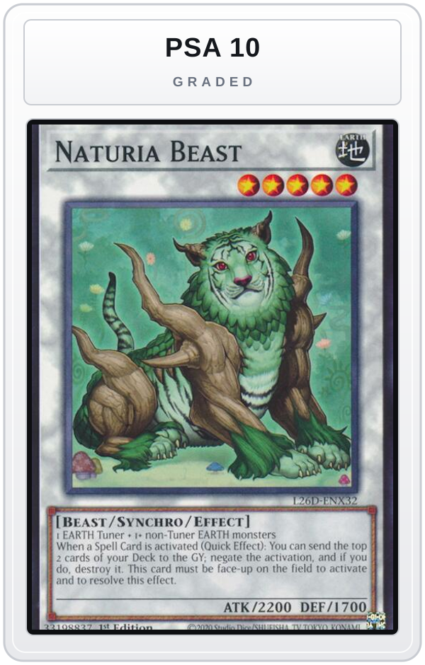 Graded - Naturia Beast — PSA 10 graded overlay