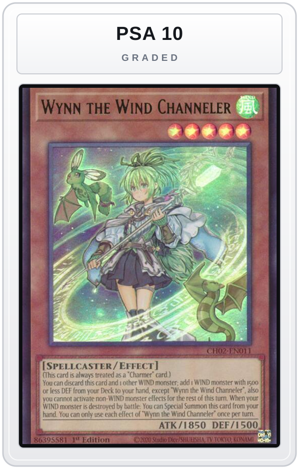 Graded - Wynn the Wind Channeler — PSA 10 graded overlay