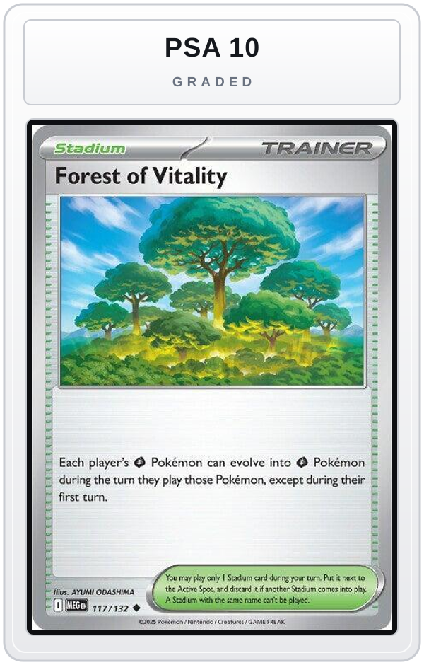 Graded - Forest of Vitality — PSA 10 graded overlay