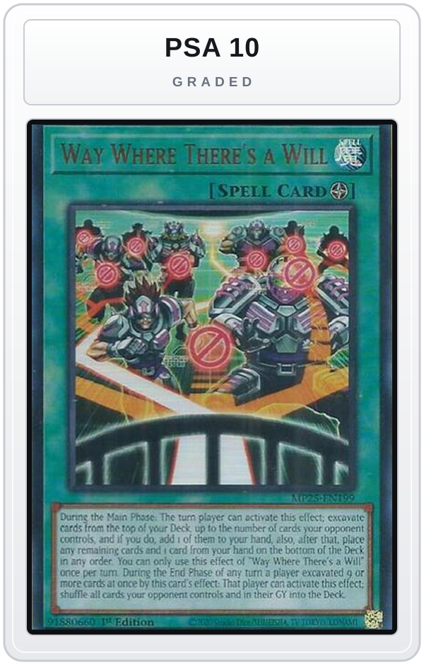 Graded - Way Where There's a Will — PSA 10 graded overlay