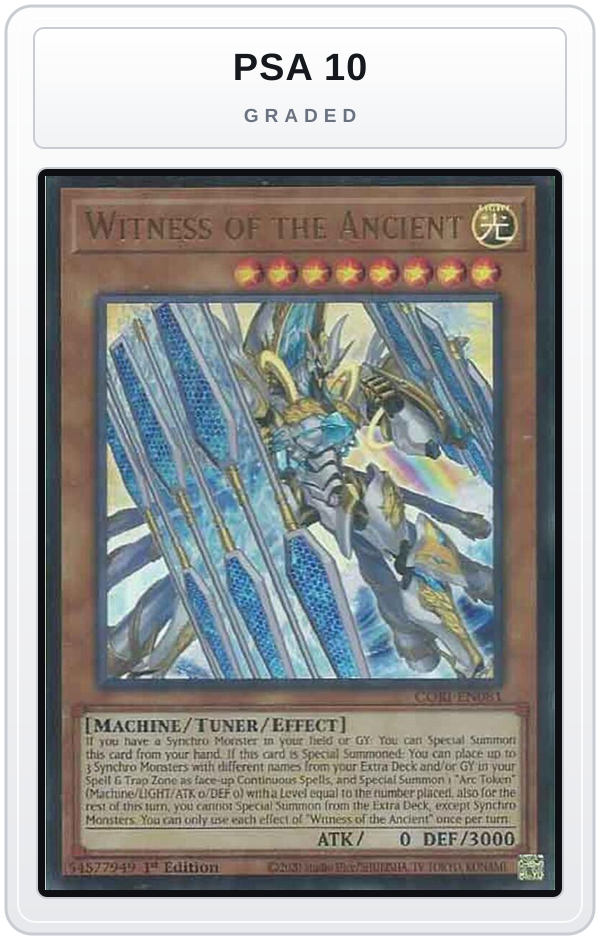 Graded - Witness of the Ancient — PSA 10 graded overlay