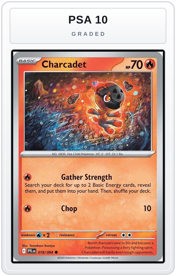 Graded - Charcadet — PSA 10 graded overlay