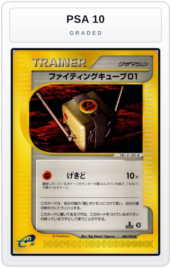 Graded - Fighting Cube 01 — PSA 10 graded overlay
