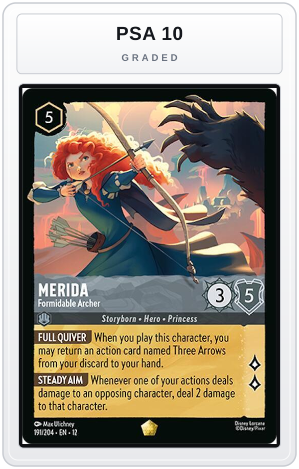 Graded - Merida - Formidable Archer — PSA 10 graded overlay