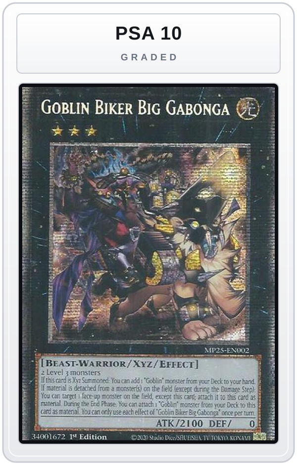 Graded - Goblin Biker Big Gabonga — PSA 10 graded overlay