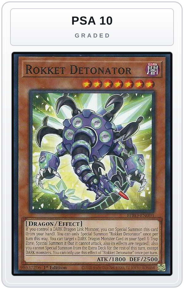 Graded - Rokket Detonator — PSA 10 graded overlay