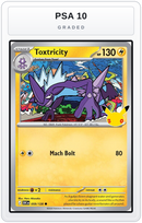 Graded - Toxtricity - 059/128 — PSA 10 graded overlay