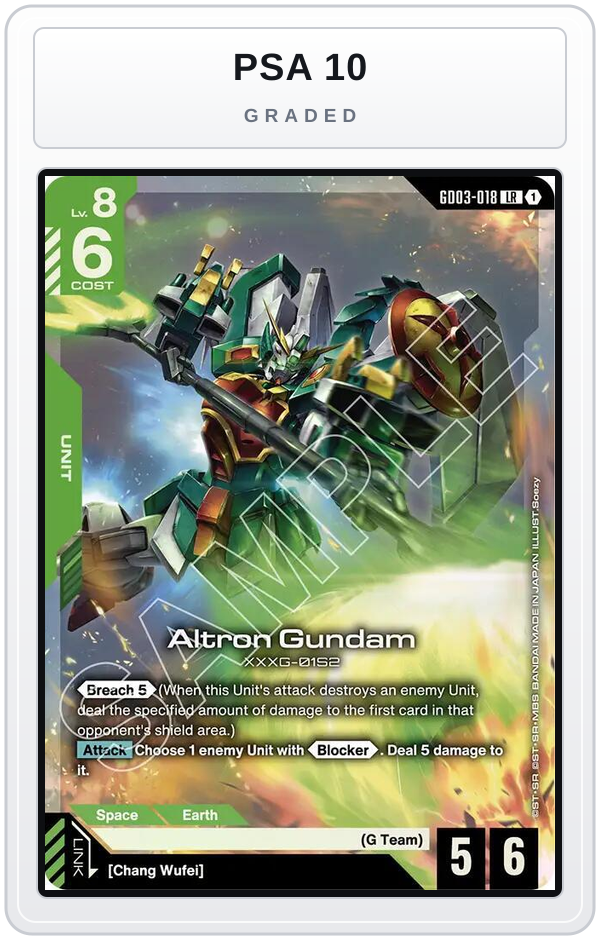 Graded - Altron Gundam — PSA 10 graded overlay