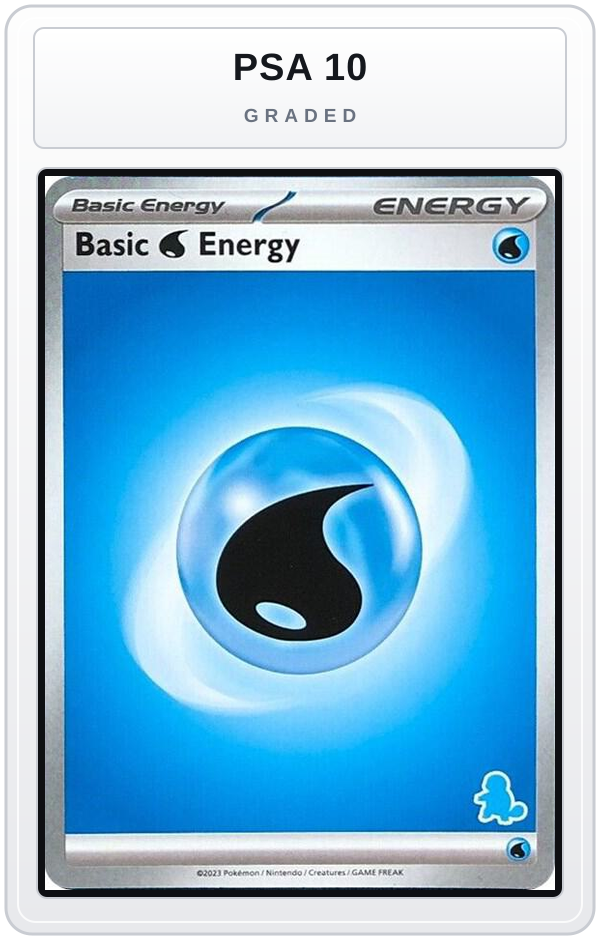 Graded - Basic Water Energy — PSA 10 graded overlay