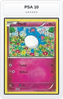 Graded - Marill - 10/12 — PSA 10 graded overlay