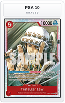 Graded - Trafalgar Law - OP14-009 — PSA 10 graded overlay
