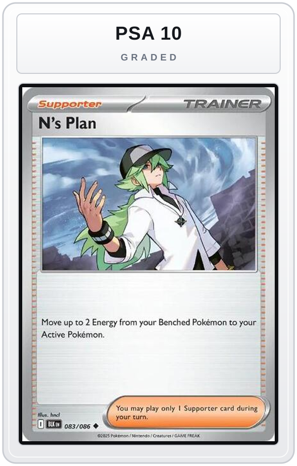 Graded - N's Plan — PSA 10 graded overlay
