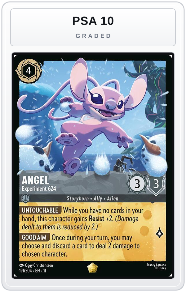Graded - Angel - Experiment 624 — PSA 10 graded overlay
