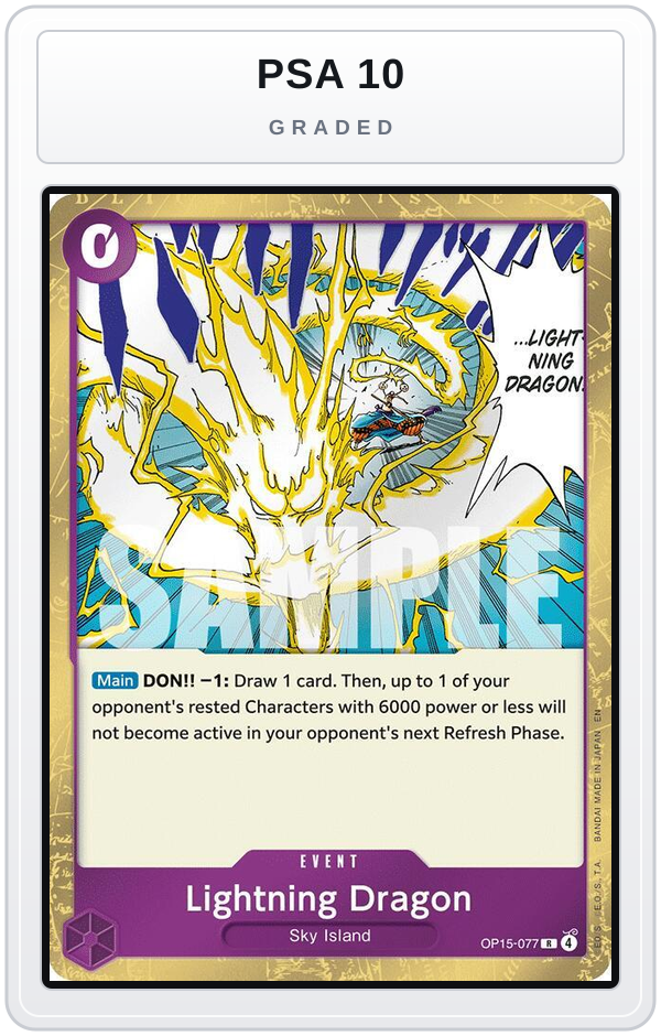 Graded - Lightning Dragon — PSA 10 graded overlay