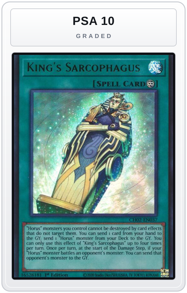Graded - King's Sarcophagus — PSA 10 graded overlay