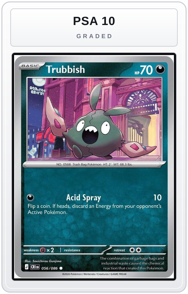 Graded - Trubbish — PSA 10 graded overlay
