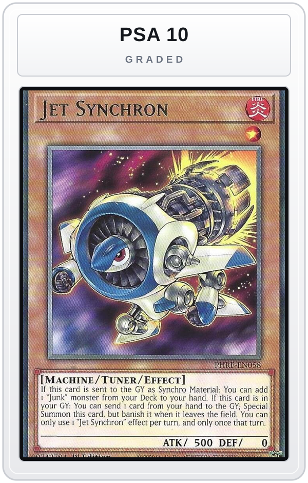 Graded - Jet Synchron — PSA 10 graded overlay