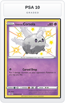 Graded - Galarian Corsola — PSA 10 graded overlay