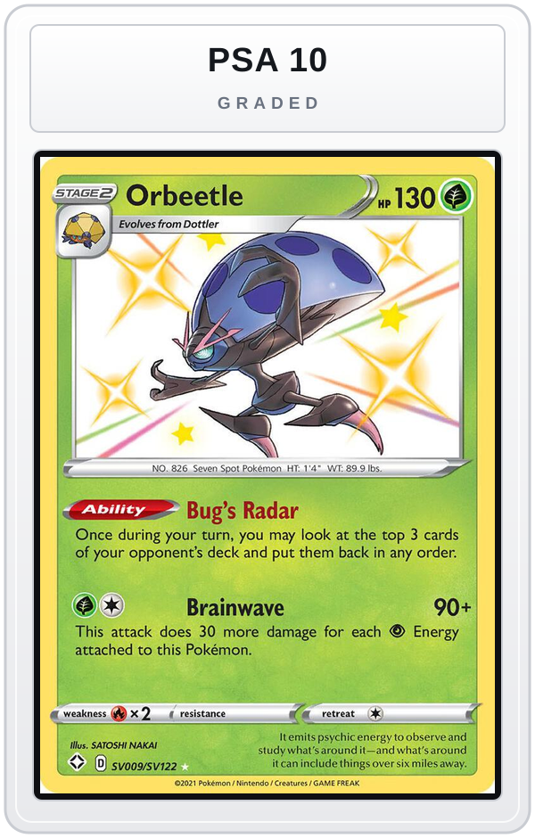 Graded - Orbeetle — PSA 10 graded overlay