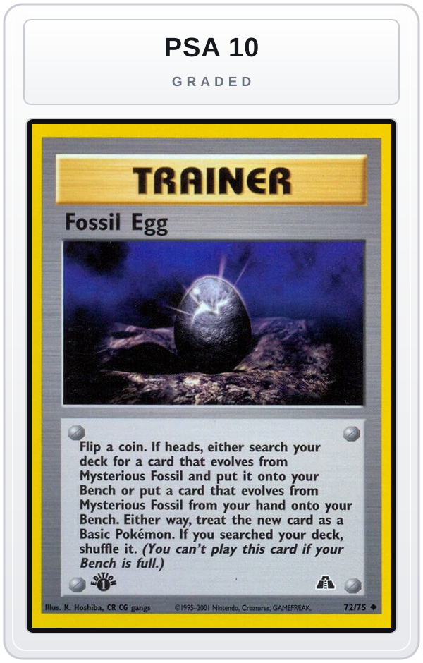 Graded - Fossil Egg — PSA 10 graded overlay