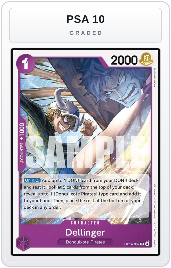 Graded - Dellinger — PSA 10 graded overlay