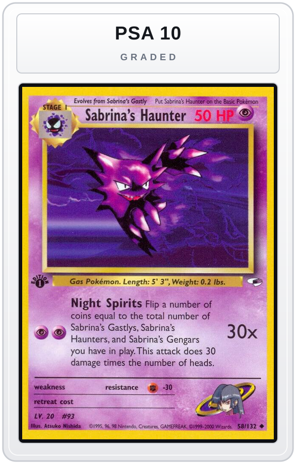 Graded - Sabrina's Haunter — PSA 10 graded overlay