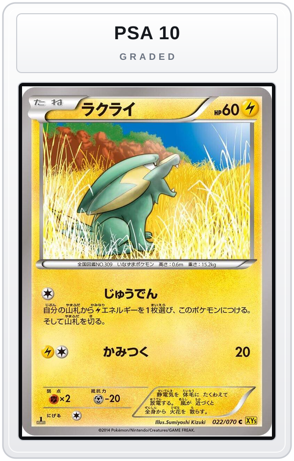 Graded - Electrike - 022/070 — PSA 10 graded overlay