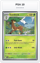 Graded - Sawsbuck — PSA 10 graded overlay