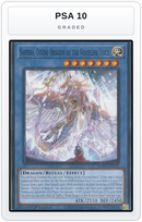 Graded - Saffira, Divine Dragon of the Voiceless Voice — PSA 10 graded overlay