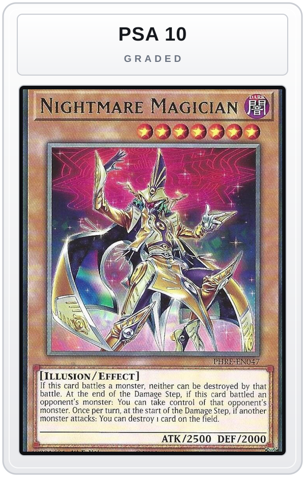 Graded - Nightmare Magician — PSA 10 graded overlay