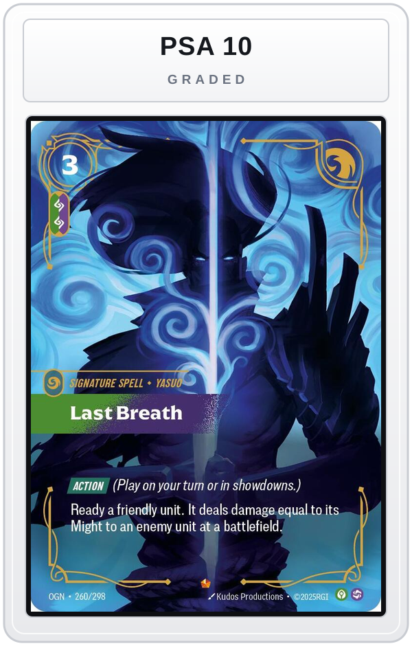 Graded - Last Breath — PSA 10 graded overlay