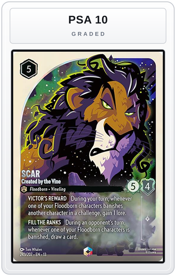 Graded - Scar - Created by the Vine (Enchanted) — PSA 10 graded overlay