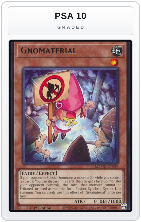 Graded - Gnomaterial — PSA 10 graded overlay