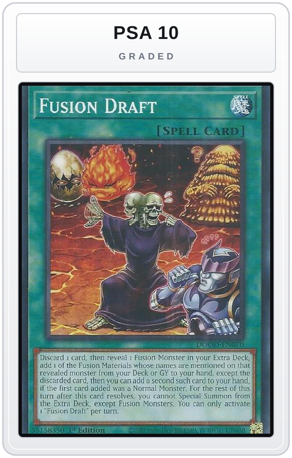 Graded - Fusion Draft — PSA 10 graded overlay