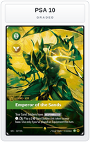 Graded - Azir - Emperor of the Sands (Overnumbered) — PSA 10 graded overlay