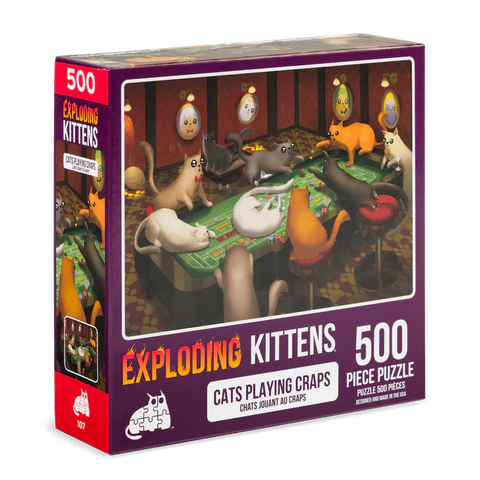 Exploding Kittens: Cats Playing Craps 500pc