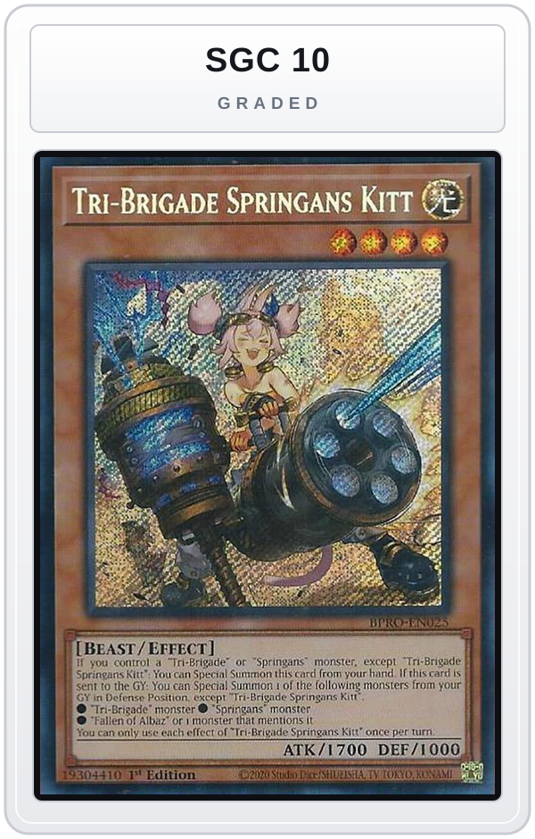 Graded - Tri-Brigade Springans Kitt — SGC 10 graded overlay
