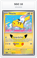 Graded - Pikachu - 042/128 — SGC 10 graded overlay