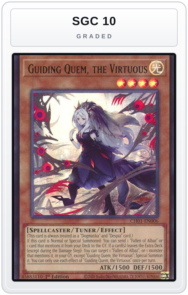 Graded - Guiding Quem, the Virtuous — SGC 10 graded overlay